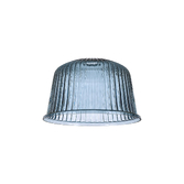 Photograph: Idolite Devine 28x17.5cm Petrol Blue Ribbed Dome Glass Shade
