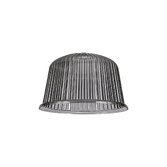 Photograph: Idolite Devine 28x17.5cm Smoke Ribbed Dome Glass Shade