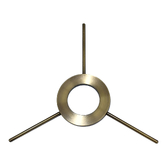 Photograph: Idolite Devine 3 Rod Glass Suspension 150-200mm Bracket, Antique Brass