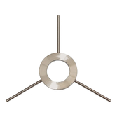 Photograph: Idolite Devine 3 Rod Glass Suspension 150-200mm Bracket, Satin Nickel