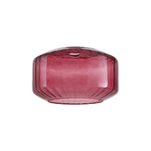 Photograph: Idolite Devine 30x16.5cm Chamfered Round Rippled Glass Shade Purple