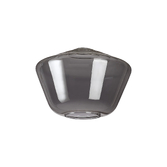 Photograph: Idolite Devine 30x21.5cm Smoke Plated Hexagonal Glass Shade