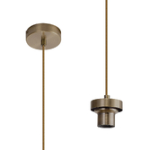 Photograph: Idolite Devine Antique Brass 1 Light E27 2m Pendant (FRAME ONLY)