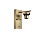 Photograph: Idolite Devine Antique Brass 1 Light E27 Switched Wall Light (FRAME ONLY)