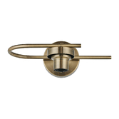 Photograph: Idolite Devine Antique Brass 1 Light E27 Switched Wall Light Round (FRAME ONLY)