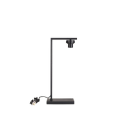 Photograph: Idolite Devine Satin Black 1 Light E27 59cm Downward Table Lamp Without Shade,
