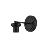 Photograph: Idolite Devine Satin Black 1 Light E27 Round Plate Wall Light (FRAME ONLY)