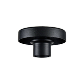 Photograph: Idolite Devine Satin Black 1 Light E27 Shallow Ceiling Light (FRAME ONLY)