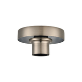 Photograph: Idolite Devine Satin Nickel 1 Light E27 Shallow Ceiling Light (FRAME ONLY)
