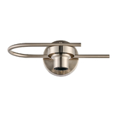 Photograph: Idolite Devine Satin Nickel 1 Light E27 Switched Wall Light Round (FRAME ONLY)