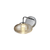 Photograph: Idolite Dhaulagiri Polished Chrome Single Wall Light Complete With Champagne Glass