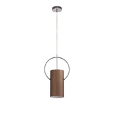 Photograph: Idolite Dinara Coffee/Polished Chrome Single Pendant