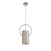 Photograph: Idolite Dinara Satin Nickel/Polished Chrome Single Pendant