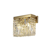 Photograph: Idolite Dividi Gold Finish 2 Light Crystal Wall Light