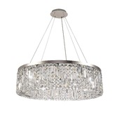 Photograph: Idolite Dividi Polished Chrome Large 12 Light Crystal Pendant