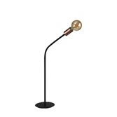 Photograph: Idolite Dolomite Satin Black Finish 1 Light Flexible Table Lamp