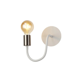 Photograph: Idolite Dolomite Satin White Finish 1 Light Flexible Wall Light