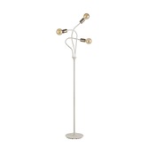 Photograph: Idolite Dolomite Satin White Finish 3 Light Flexible Floor Lamp