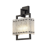 Photograph: Idolite Drakensberg Matt Black Finish 2 Light Wall Light