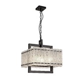 Photograph: Idolite Drakensberg Matt Black Finish 5 Light Pendant