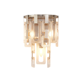 Photograph: Idolite Duskie Satin Nickel Wall Light Complete With Clear Glass