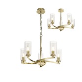 Photograph: Idolite Euston Polished Gold 5 Light Chandelier