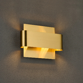 Photograph: Idolite Garda Wall Lamp: 2 Light G9: Brass Gold