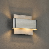 Photograph: Idolite Garda Wall Lamp: 2 Light G9: Pewter