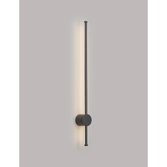 Photograph: Idolite Ghent Slim Linear Exterior Wall Lamp: 14W LED: 3000K: IP54: Dark Grey