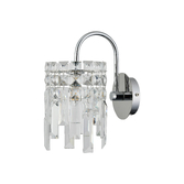 Photograph: Idolite Hayes Polished Chrome Crystal 1 Light Bathroom Wall Light - IP44