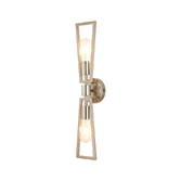 Photograph: Idolite Helm Satin Nickel & Polished Nickel Double Wall Light