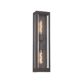 Photograph: Idolite Hume Medium Twin Anthracite Exterior Wall Lamp - IP54