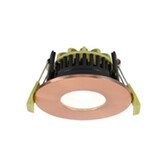 Photograph: Idolite Imre 4/6/8W: Triac Dimmable 4CCT LED Fire Rated Downlight: Antique Copper Fascia: Cut Out: 70mm: 400/600/800lm: 60 Deg: IP65 DRIVER INC 5yrs Wrnty