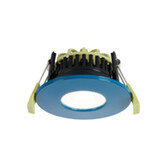 Photograph: Idolite Imre 4/6/8W: Triac Dimmable 4CCT LED Fire Rated Downlight: Sky Fascia: Cut Out: 70mm: 400/600/800lm: 60 Deg: IP65 DRIVER INC. 5yrs Wrnty