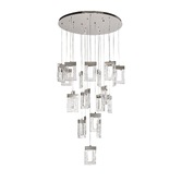 Photograph: Idolite Karoma Polished Chrome Finish 21 Light LED Pendant - 3000K