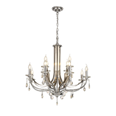 Photograph: Idolite Kunlun Polished Chrome Finish 12 Light Crystal Chandelier