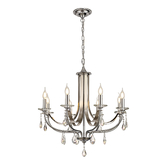 Photograph: Idolite Kunlun Polished Chrome Finish 8 Light Crystal Chandelier