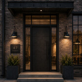 Photograph: Idolite Leek Black Outdoor Swan Neck Metal Station Lamp - Ip54
