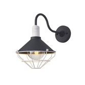 Photograph: Idolite Lenin Anthracite/Matt White Large Industrial Exterior Wall Light - IP65