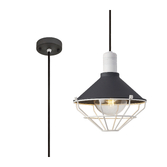 Photograph: Idolite Lenin Anthracite/Matt White Single Exterior Pendant - IP65