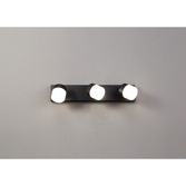 Photograph: Idolite Licancabur Sand Black 3 Light LED Bathroom Wall Spotlight - IP44, 4000K