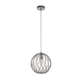 Photograph: Idolite Loughton Polished Nickel Sphere Single Pendant