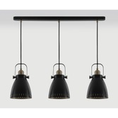 Photograph: Idolite Maglic Matt Black/Antique Brass/Khaki 3 Light Island Light