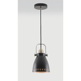 Photograph: Idolite Maglic Matt Black/Antique Brass/Khaki Small Pendant