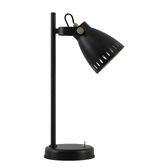 Photograph: Idolite Maglic Matt Black/Antique Brass/Khaki Table Lamp