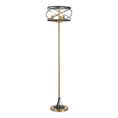 Photograph: Idolite Monument 3 Light Floor Lamp Black/Satin Gold