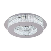 Photograph: Idolite Moorgate Flush Led Crystal Ceiling Light - 4000K