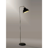 Photograph: Idolite Musala Graphite Adjustable Floor Lamp With Satin Nickel & Silver Detailing