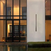 Photograph: Idolite Nordica 120CM Linear Stick Led Exterior Wall Light Black - 3000K, IP65