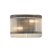 Photograph: Idolite Nuboda 32 x 18cm 2 Light Medium Wall Light Black With Clear Glass Rods